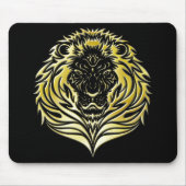 Flüssiger Goldlöwe Mousepad (Vorne)