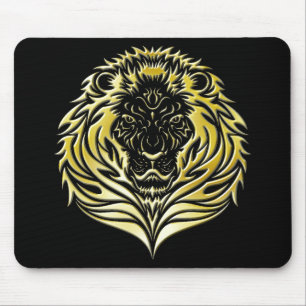 Flüssiger Goldlöwe Mousepad