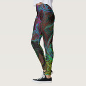 Flüssiger Graffiti-Glühen Leggings (Links)