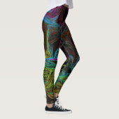 Flüssiger Graffiti-Glühen Leggings (Rechts)
