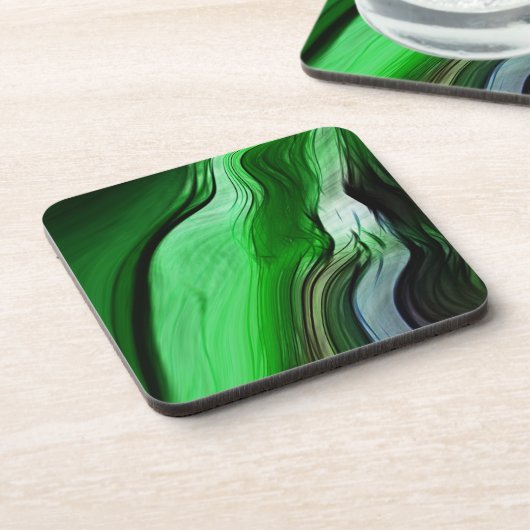 Flüssiger Gras Getränkeuntersetzer (Linke Seite)