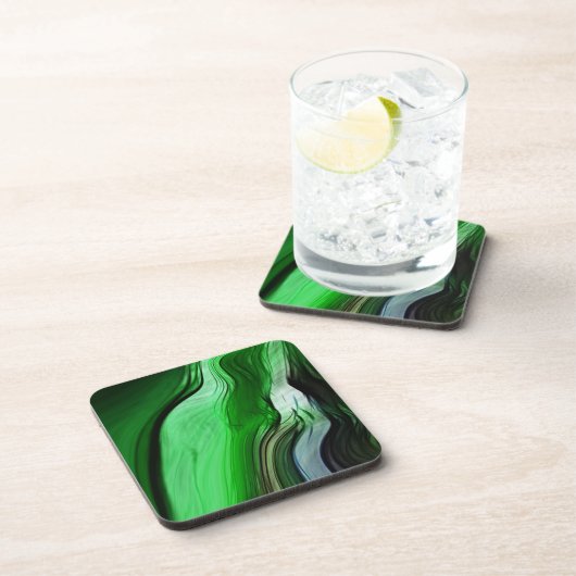 Flüssiger Gras Getränkeuntersetzer (Rechte Seite)