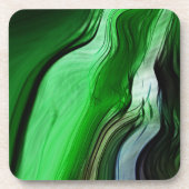 Flüssiger Gras Getränkeuntersetzer (Vorderseite)