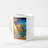 flüssiger Hahn, flüssiger Hahn Kaffeetasse (Vorderseite Links)