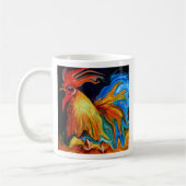 flüssiger Hahn, flüssiger Hahn Kaffeetasse (Links)