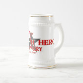 Flüssiger Held Stein Bierglas (VorderseiteRechts)