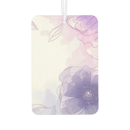 Flüssiger Hintergrund für Wasserfarben Autolufterfrischer (Rückseite)