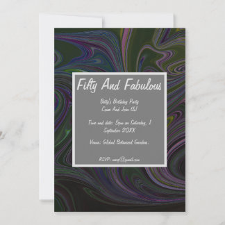 Flüssiger Marmor, 50 Jahre alt und herrlich zum Ge Einladung