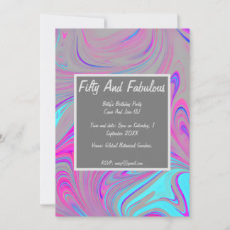 Flüssiger Marmor, 50 Jahre alt und herrlich zum Ge Einladung