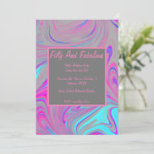 Flüssiger Marmor, 50 Jahre alt und herrlich zum Ge Einladung (Stehend Vorderseite)