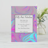 Flüssiger Marmor, 50 Jahre alt und herrlich zum Ge Einladung (Stehend Vorderseite)