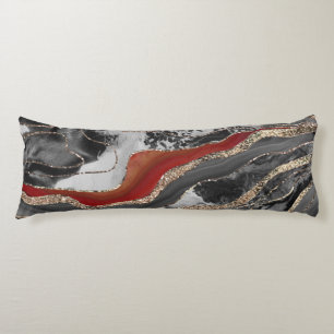 Flüssiger Marmor Agate Glitzer Glam #13 Imitats G Seitenschläferkissen