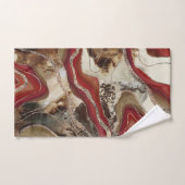 Flüssiger Marmor Agate Glitzer Glam #2 Badhandtuch Set (Handtuch)