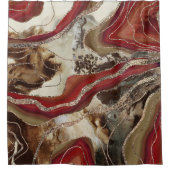 Flüssiger Marmor Agate Glitzer Glam #2 Duschvorhang (Vorderseite)