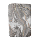 Flüssiger Marmor Agate Glitzer Glam #4 (Imitats Gl Badematte (Vorderseite Vertikal)