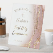 flüssiger Marmor | Erste Kommune Sockelschild (In Situ)