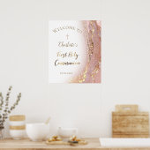 flüssiger Marmor | Erstes Begrüßungszeichen der Ko Poster (Küche)