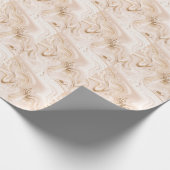 Flüssiger Marmor: künstlerischer Goldrausch Geschenkpapier (Ecke)
