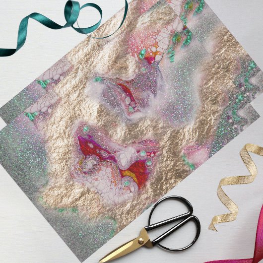 Flüssiger Marmor Paint Mix Abstrakt Moderne Decoup Seidenpapier