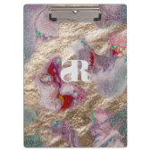 Flüssiger Marmor Paint Mix Moderne moderne Mit Mon Klemmbrett (Vorderseite)