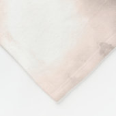 Flüssiger Marmor - Perle und Gold Fleecedecke (Ecke)