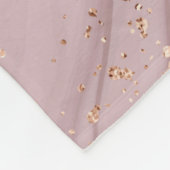 Flüssiger Marmor: Rose Gold Artistry. Fleecedecke (Ecke)