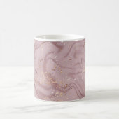 Flüssiger Marmor: Rose Gold Artistry. Kaffeetasse (Mittel)