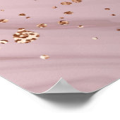 Flüssiger Marmor: Rose Gold Artistry. Poster (Ecke)