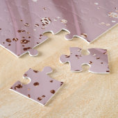 Flüssiger Marmor: Rose Gold Artistry. Puzzle (Seite)