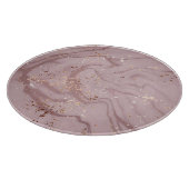 Flüssiger Marmor: Rose Gold Artistry. Schneidebrett (Ecke)