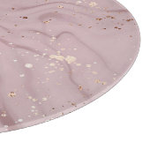 Flüssiger Marmor: Rose Gold Artistry. Schneidebrett (Ecke)
