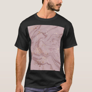Flüssiger Marmor: Rose Gold Artistry. T-Shirt