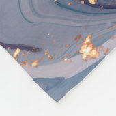 Flüssiger Marmor und Glitzer Fleecedecke (Ecke)