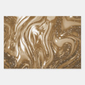 Flüssiger Metallischer Sparkle Geschenkpapier Set (Vorderseite)