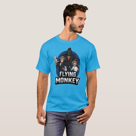 FLÜSSIGER MONKEY-T - SHIRT (Vorne ganz)