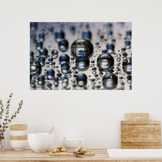 flüssiger Quecksilber Poster (Küche)