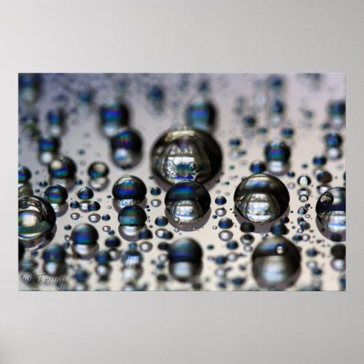 flüssiger Quecksilber Poster (Vorne)