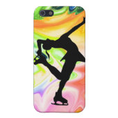 FLÜSSIGER REGENBOGEN U. SKATER iPhone HÜLLE (Hinten)