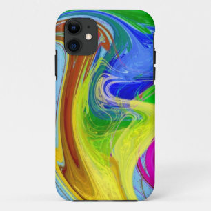Flüssiger Regenbogenrauch iPhone 11 Hülle
