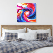 Flüssiger Regenbogenwirbel Leinwanddruck (Insitu (Schlafzimmer))