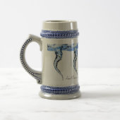 Flüssiger Schädel-Trichter Stein Bierglas (Links)