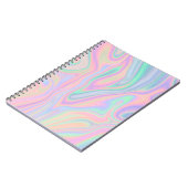 Flüssiger schillernder Einhorn-Farbentwurf Notizblock (Linke Seite)