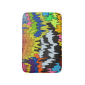 Flüssiger Tropfen Farbiges, erdbewachsenes, trippi Badematte (Vorderseite Vertikal)