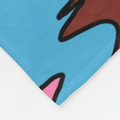 Flüssiger Tropfen Farbiges, erdbewachsenes, trippi Fleecedecke (Ecke)