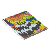 Flüssiger Tropfen Farbiges, erdbewachsenes, trippi Notizblock (angewinkelt)