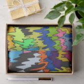 Flüssiger Tropfen Farbiges, erdbewachsenes, trippi Seidenpapier (Geschenk)