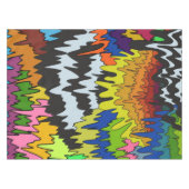 Flüssiger Tropfen Farbiges, erdbewachsenes, trippi Tischdecke (Vorderseite (Horizontal))