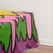 Flüssiger Tropfen Farbiges, erdbewachsenes, trippi Tischdecke (Beispiel)