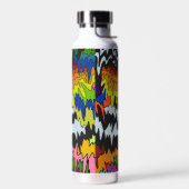 Flüssiger Tropfen Farbiges, erdbewachsenes, trippi Trinkflasche (Links)