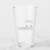 Flüssiges Bierglas - Funny Drink Zitat Glas (Rückseite)